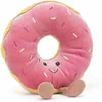 Amazon.co.jp: Jellycat Amuseables ドーナツぬいぐるみ 7インチ